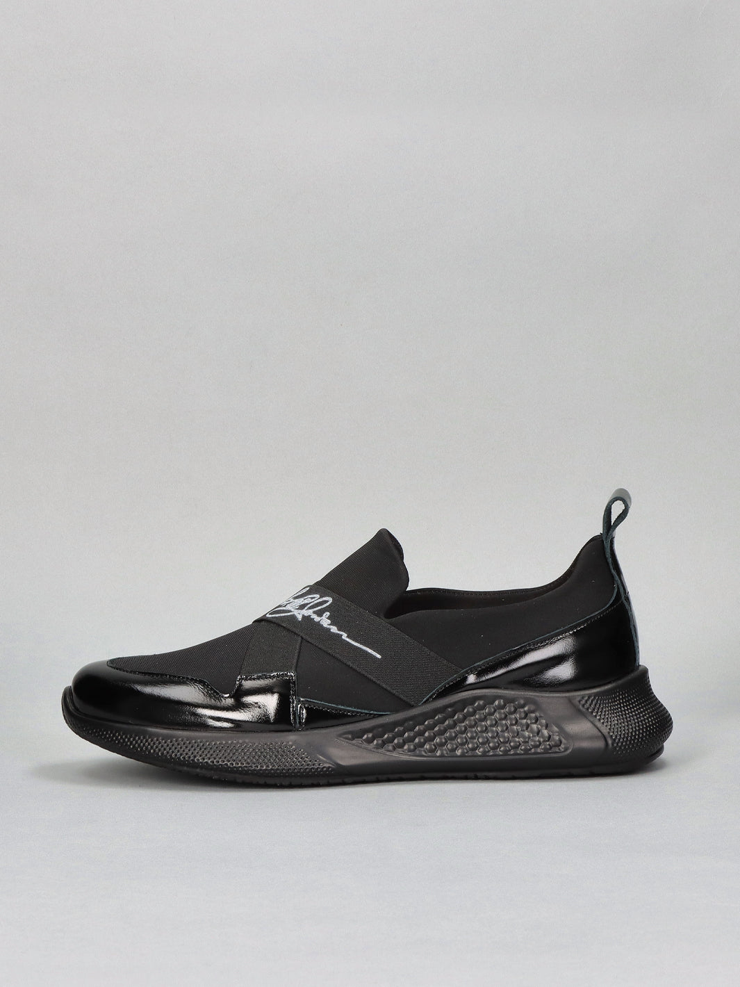 LEATHER LOW SHOES BLACK ETIME