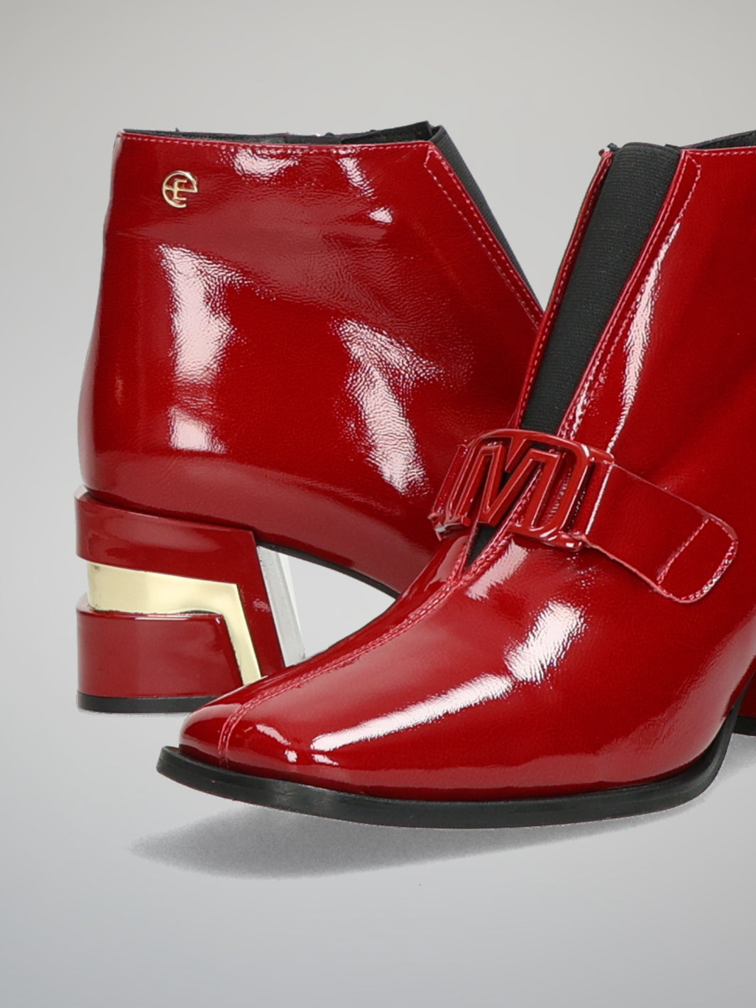 ELEGANT ANKLE BOOTS - RED