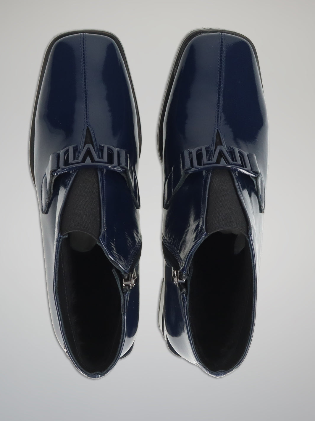 ELEGANT ANKLE BOOTS - DARK BLUE