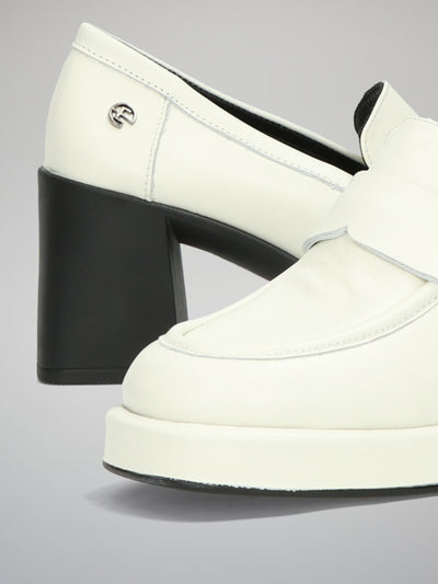 LEATHER SHOES - WHITE