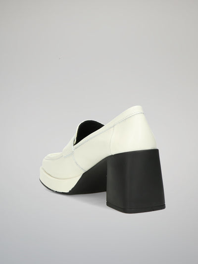 LEATHER SHOES - WHITE