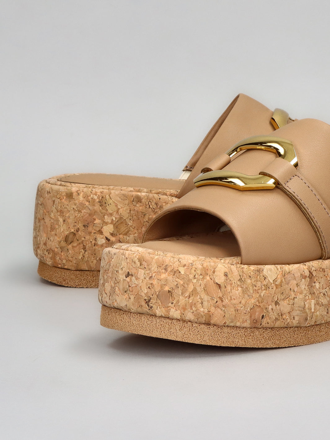 LEATHER SLIPPERS - BROWN