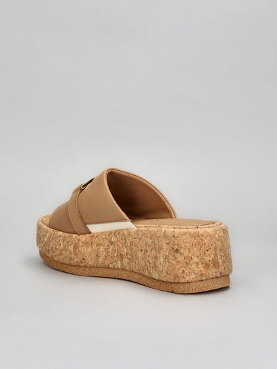 LEATHER SLIPPERS - BROWN
