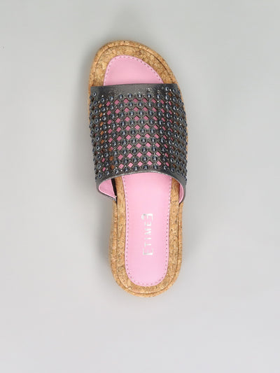 STYLISH SLIPPERS - METALLIC