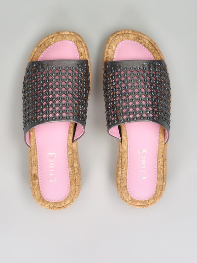 STYLISH SLIPPERS - METALLIC