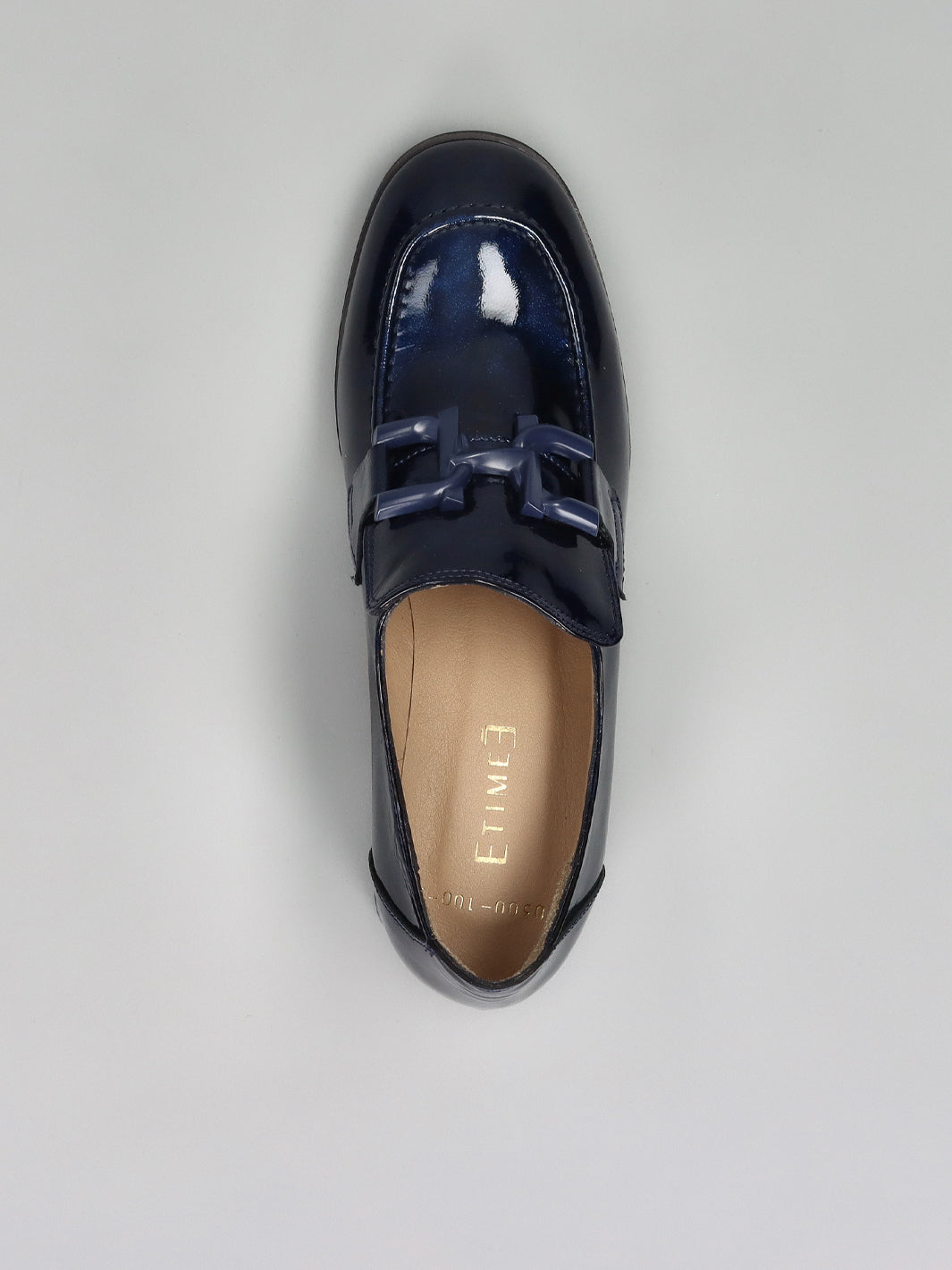 LEATHER LOW SHOES - DARK BLUE