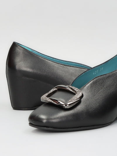 ELEGANT LOW SHOES - BLACK