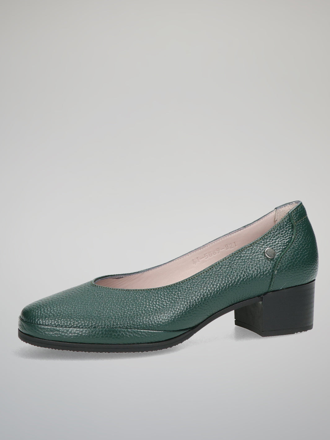 LEATHER PUMPS - GREEN