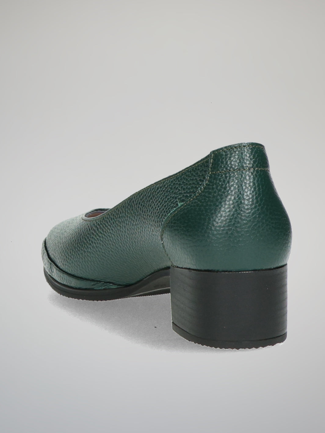 LEATHER PUMPS - GREEN