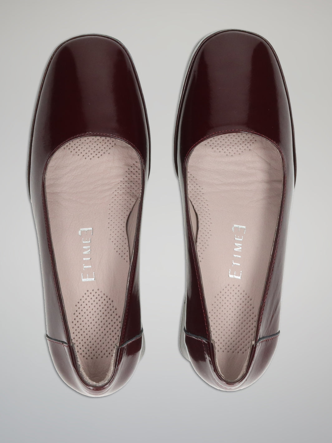 LEATHER PUMPS - BURGUNDY