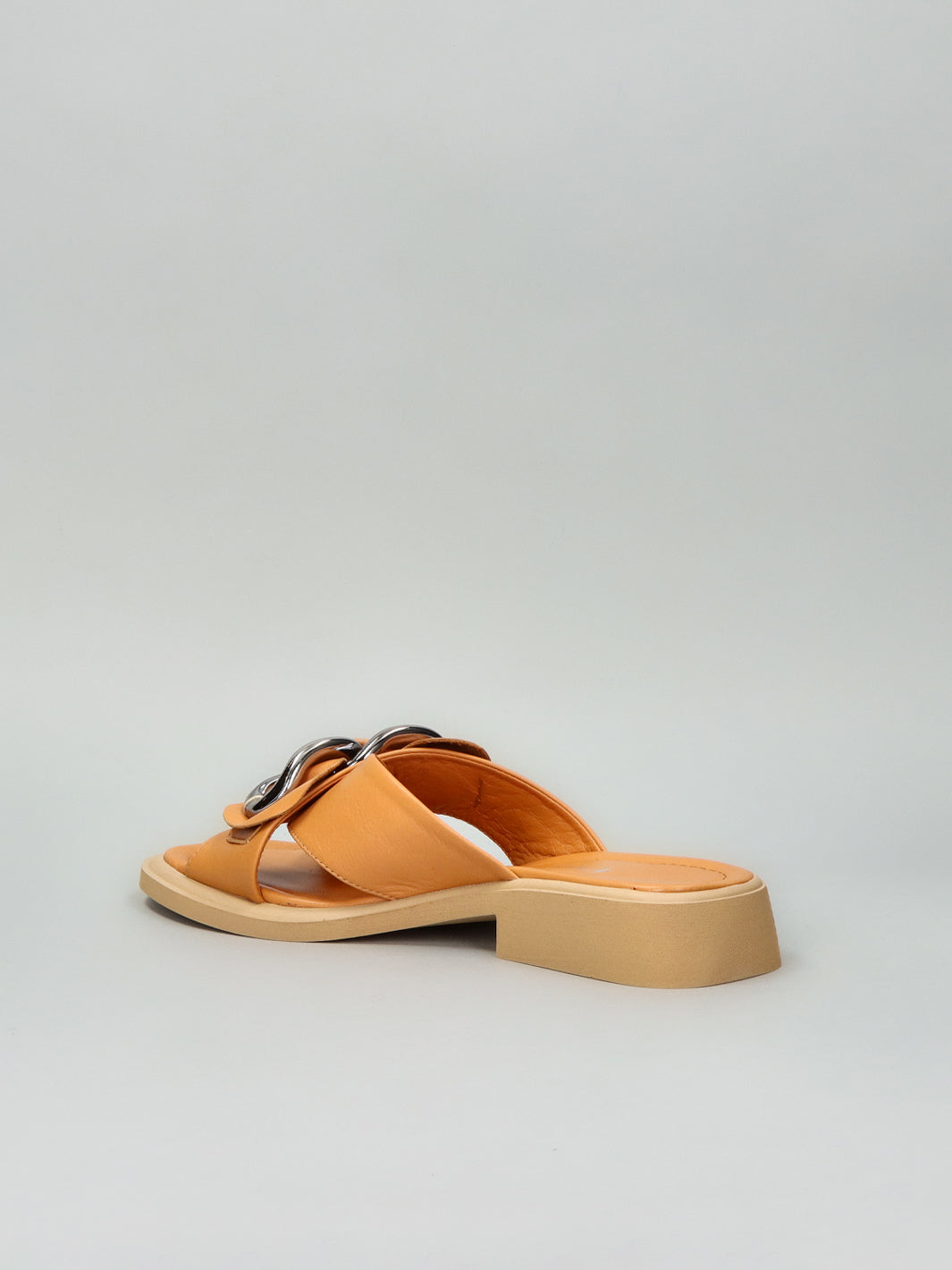 LEATHER SLIPPERS - BROWN