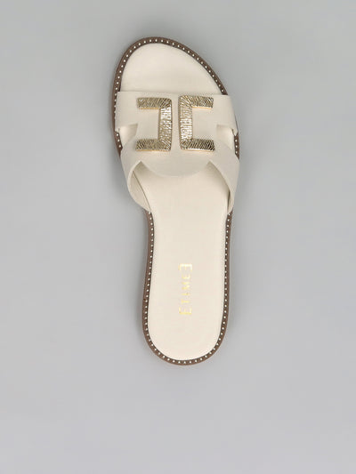 ELEGANT SLIPPERS - WHITE