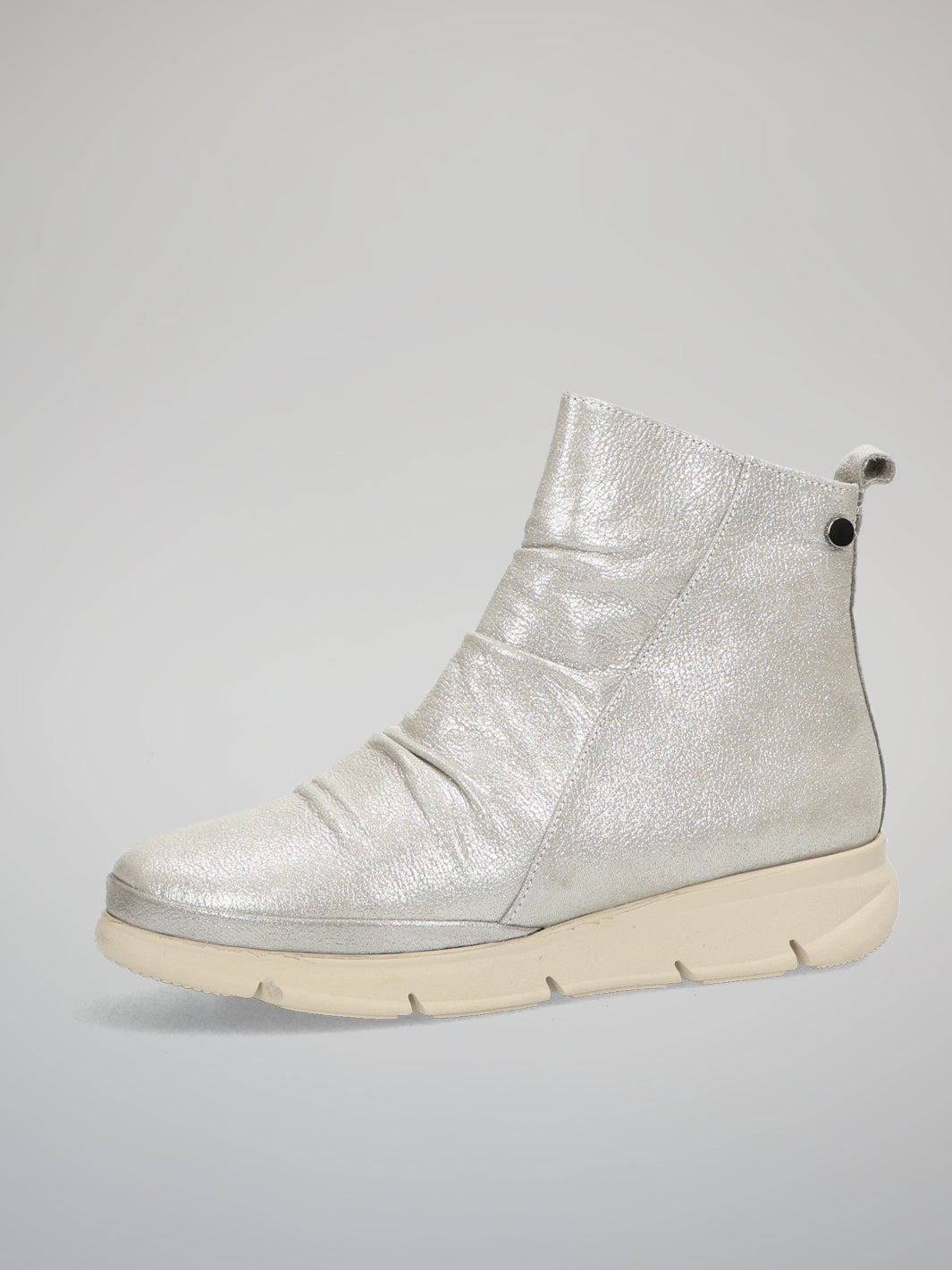 CASUAL ANKLE BOOTS - SILVER