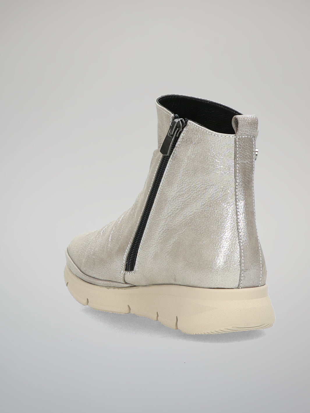 CASUAL ANKLE BOOTS - SILVER