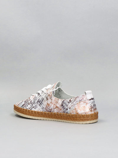 LEATHER LOW SHOES - MULTI/COLOURED