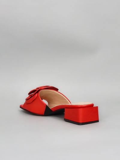 LEATHERS SLIPPERS - RED