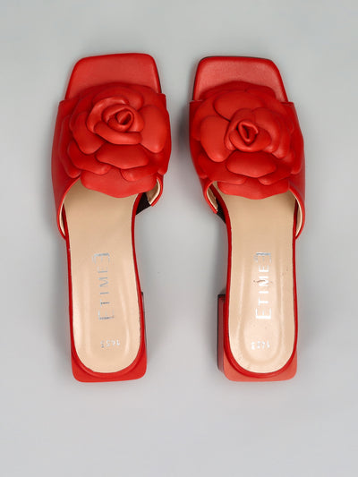 LEATHERS SLIPPERS - RED
