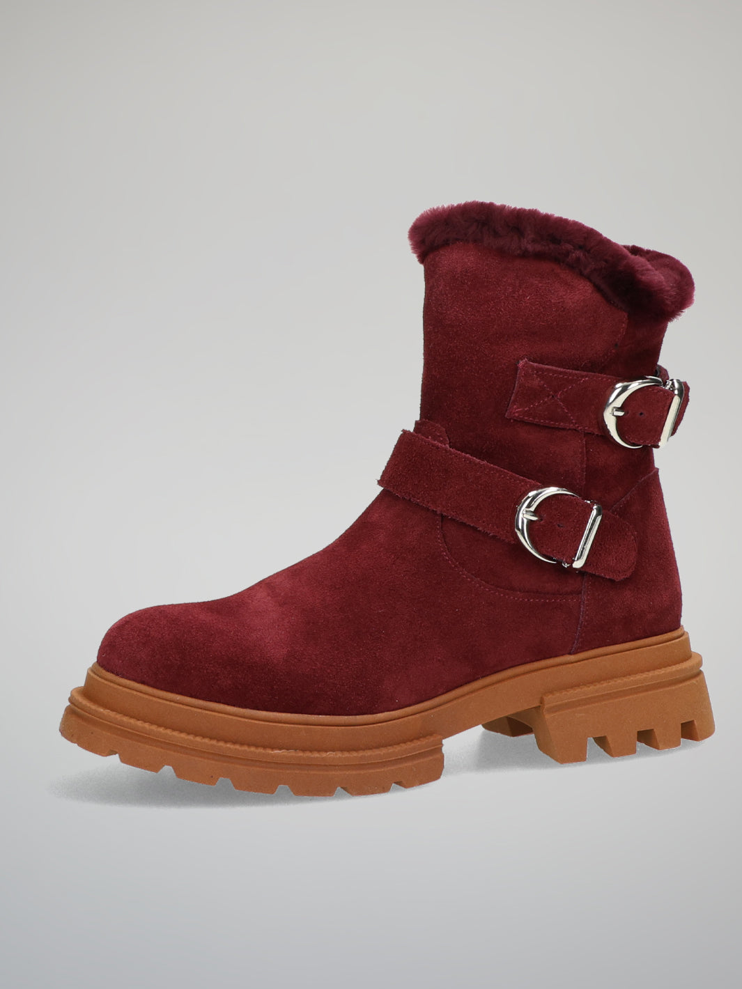 ANKLE SHOES - BURGUNDY