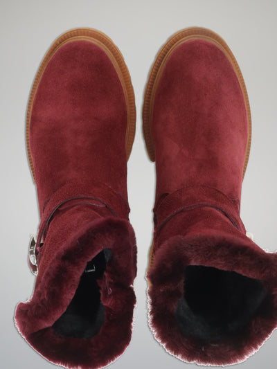 ANKLE SHOES - BURGUNDY