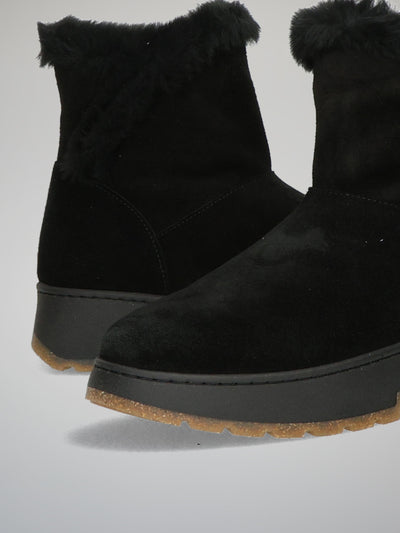 WINTER ANKLE BOOTS - BLACK