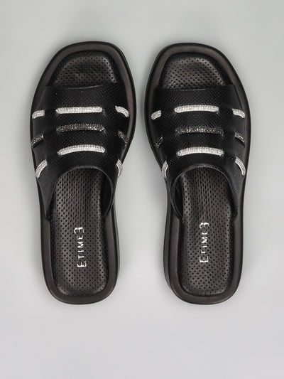 LEATHER SANDALS - BLACK