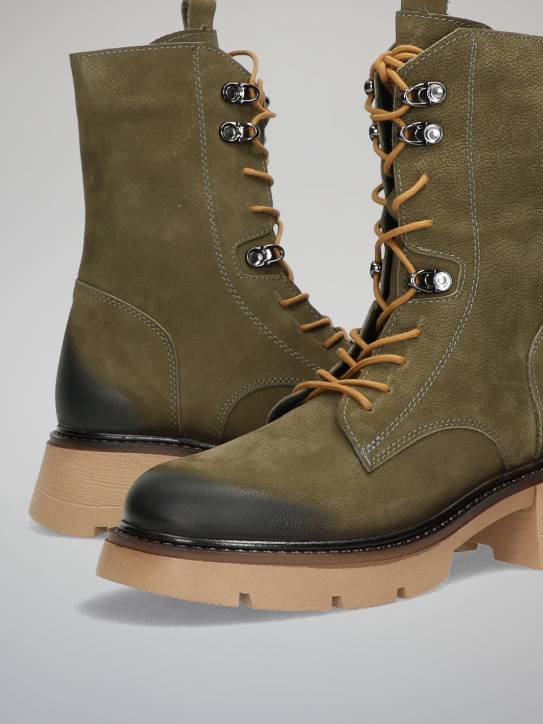 ANKLE BOOTS - OLIVE
