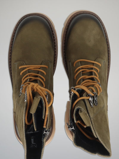 ANKLE BOOTS - OLIVE