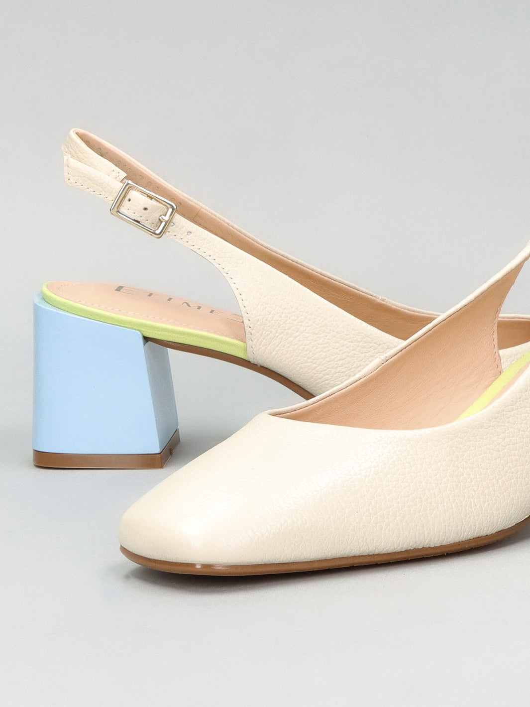LEATHER SLINGS - BEIGE