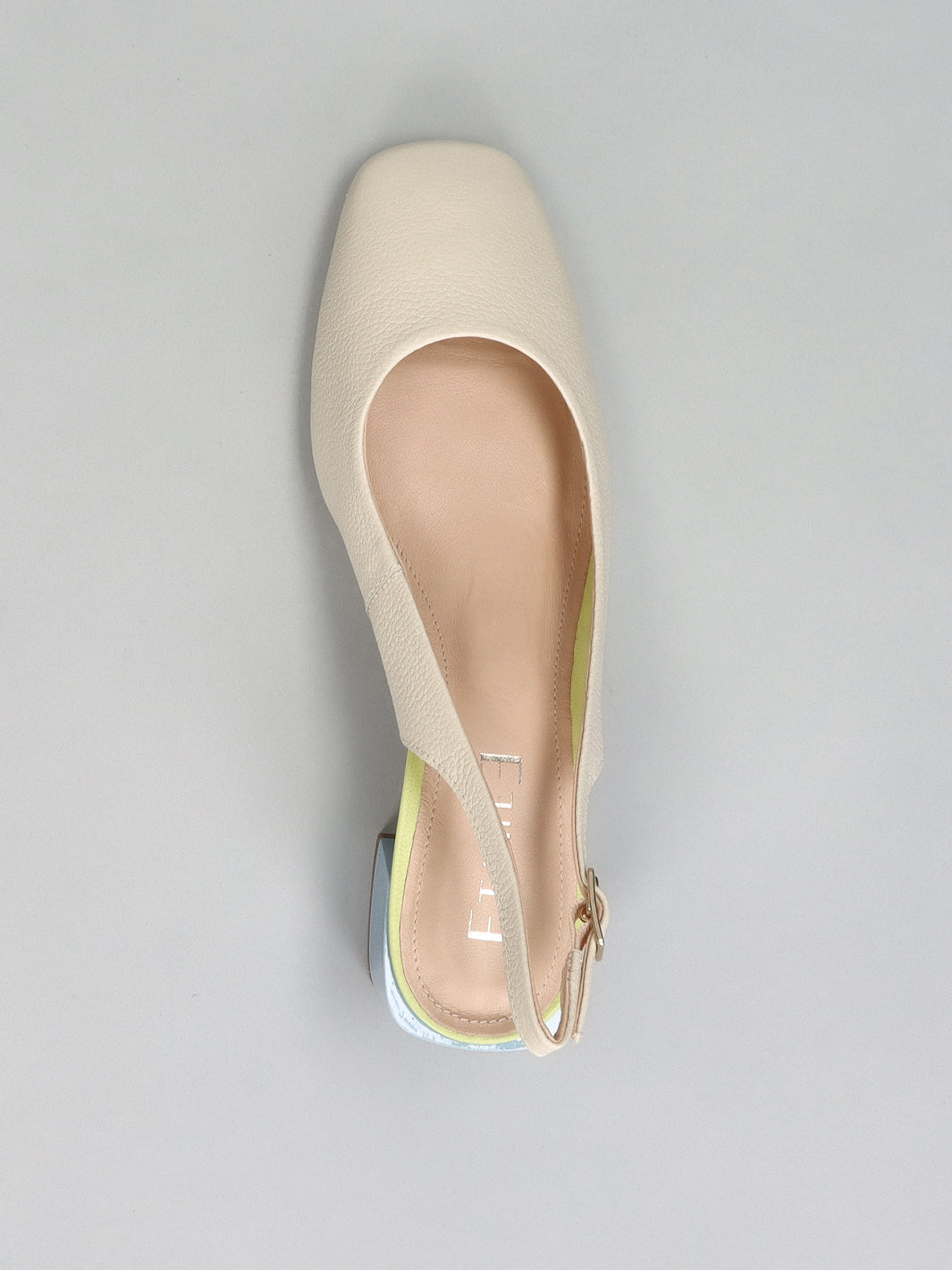 LEATHER SLINGS - BEIGE
