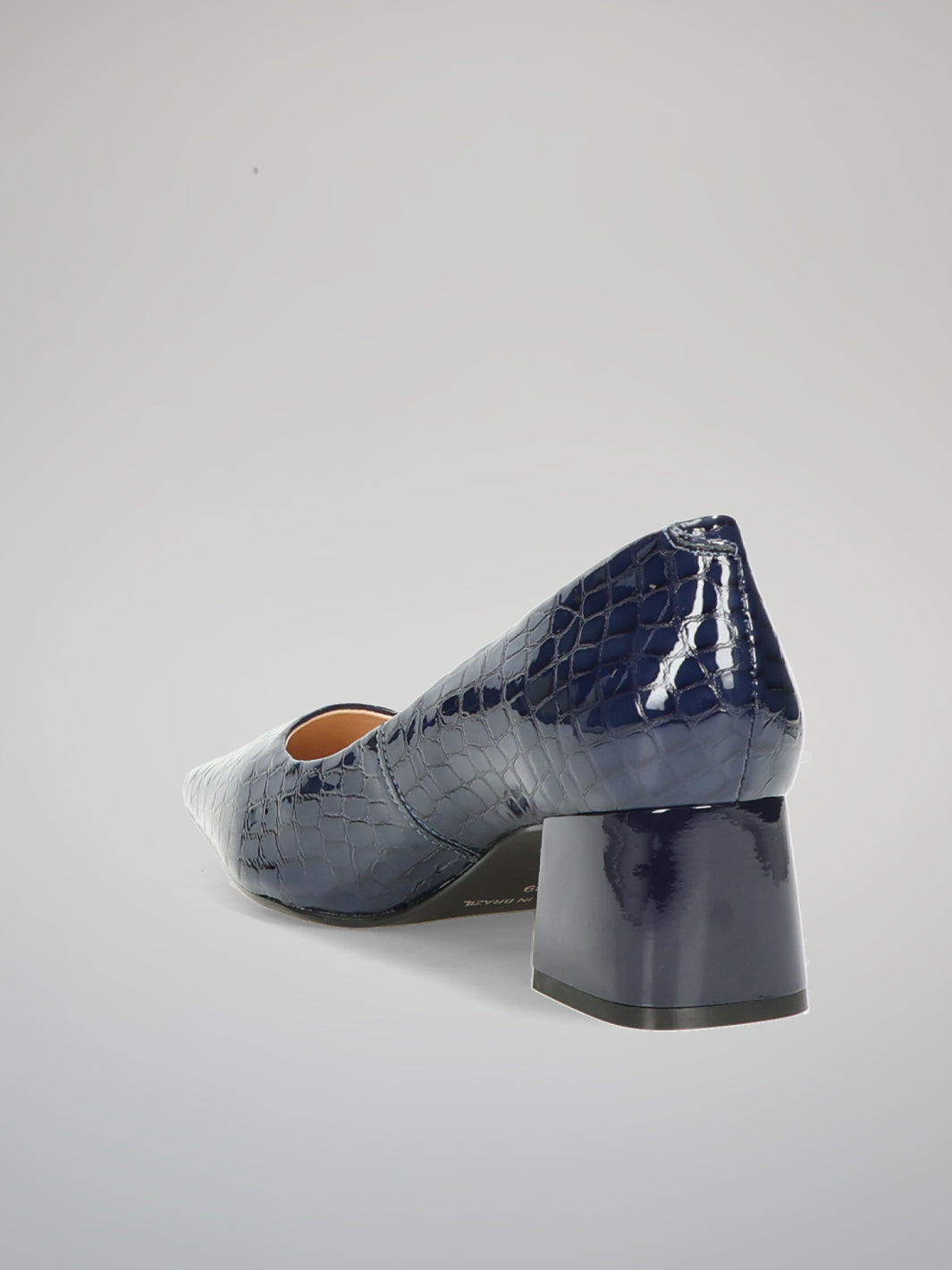 LEATHER HEELS - DARK BLUE