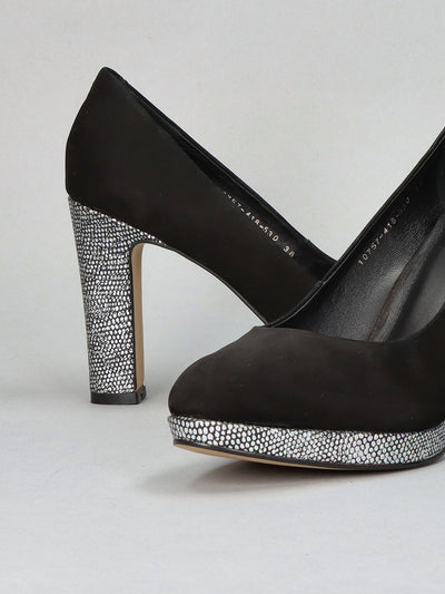 NUBUCK PUMPS - BLACK