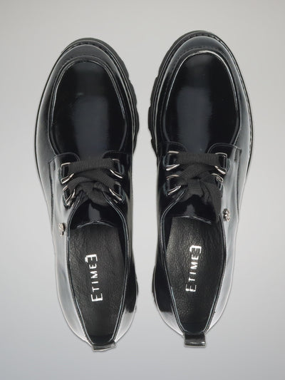 LEATHER SHOES - BLACK