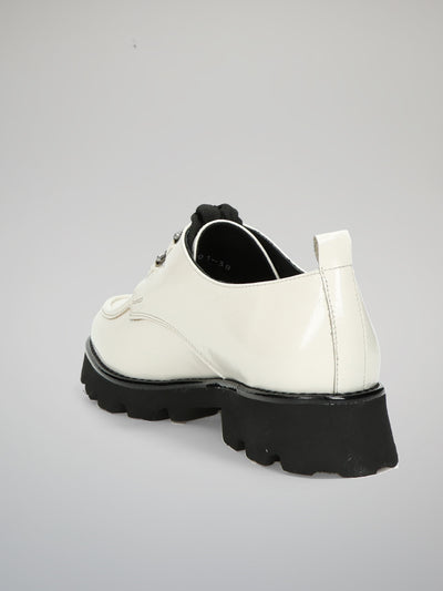 LEATHER SHOES - WHITE