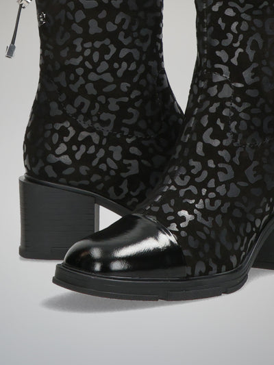 CASUAL ANKLE BOOTS - BLACK