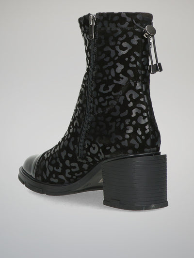 CASUAL ANKLE BOOTS - BLACK