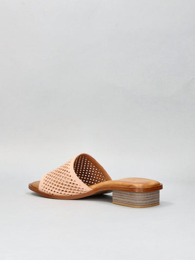 LEATHER SLIPPERS - BEIGE/BROWN