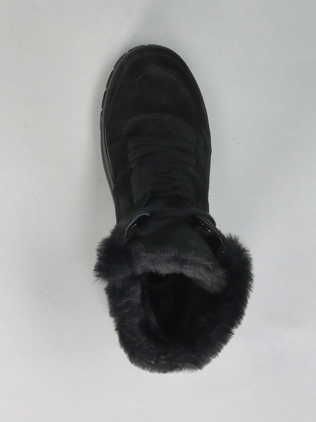 SUEDE ANKLE BOOTS - BLACK