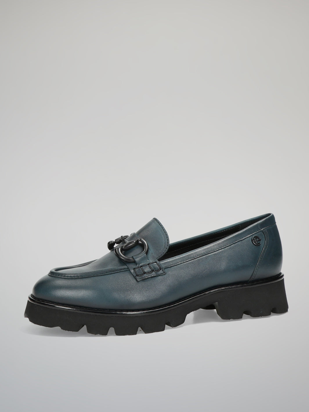 LEATHER LOW SHOES - DARK BLUE