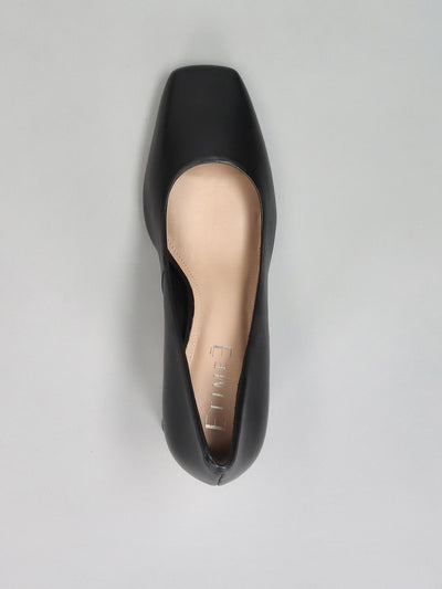 LEATHER PUMPS - BLACK