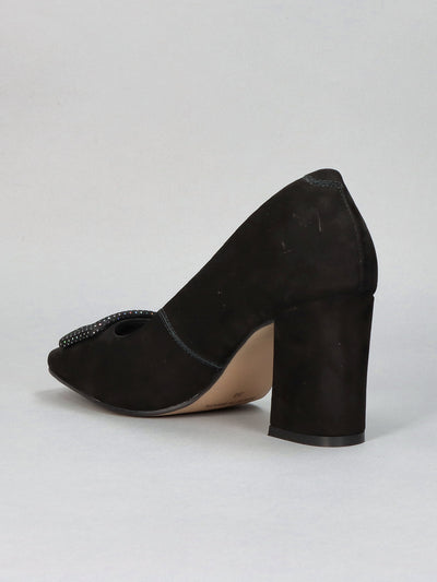 NUBUCK PUMPS - BLACK