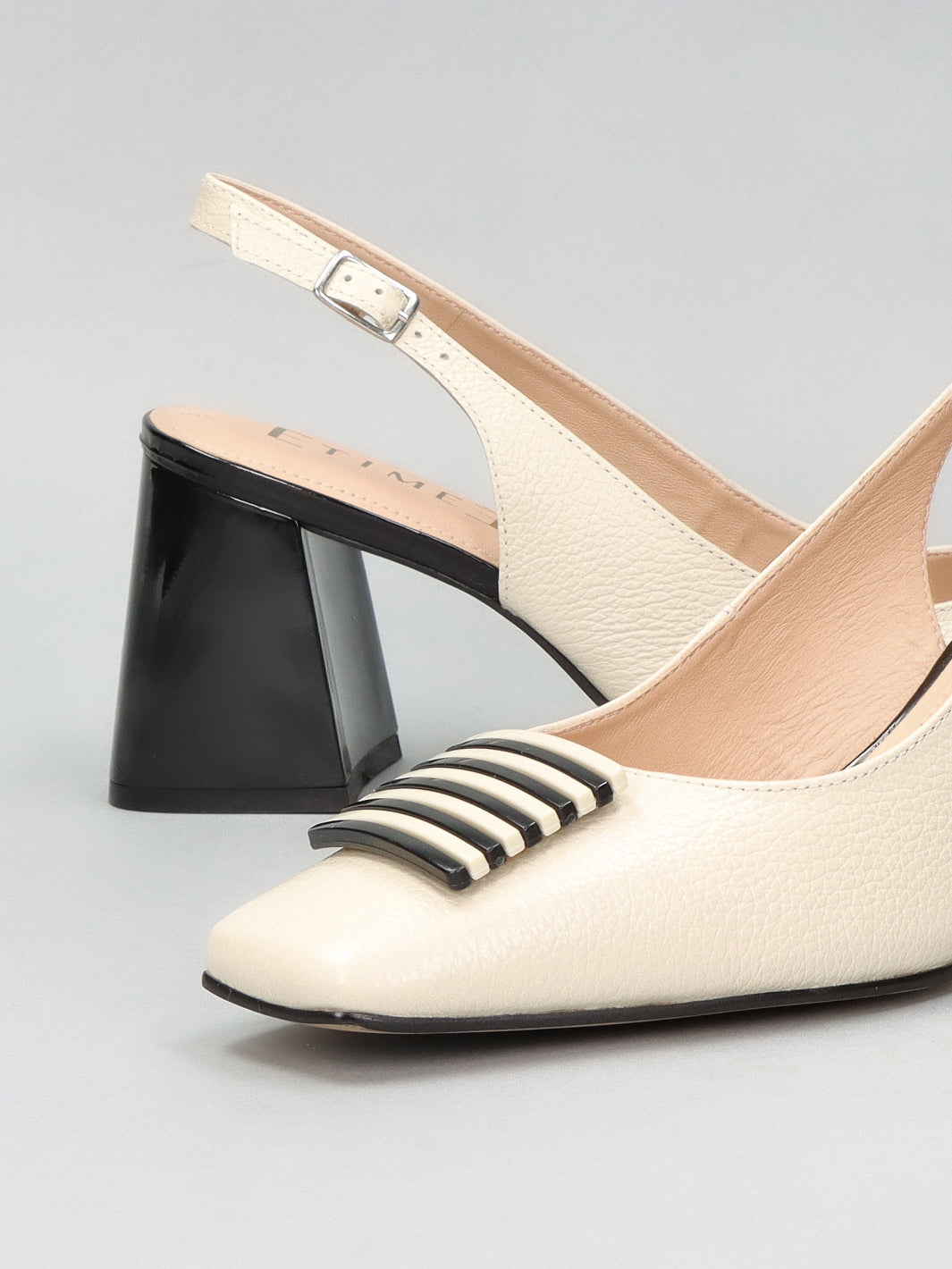 LEATHER SLINGS - BEIGE