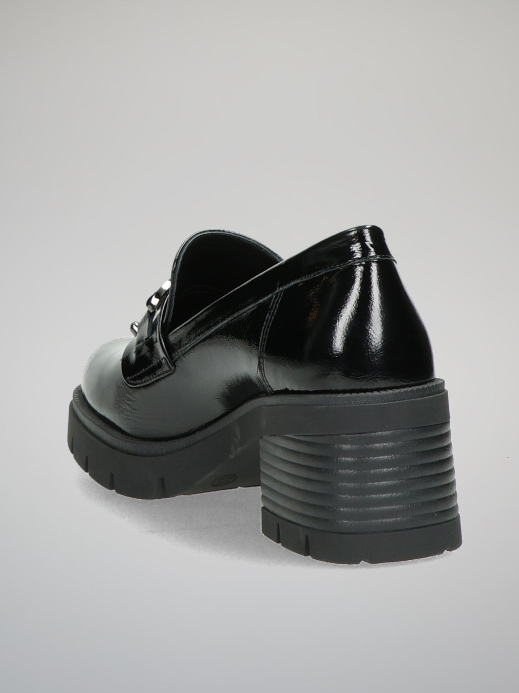 LEATHER LOW SHOES - BLACK