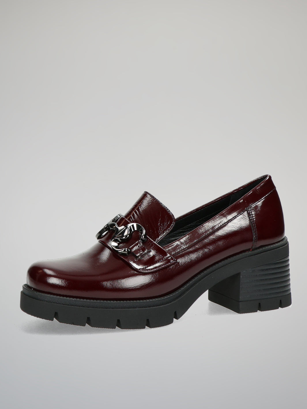 LEATHER LOW SHOES - BURGUNDY