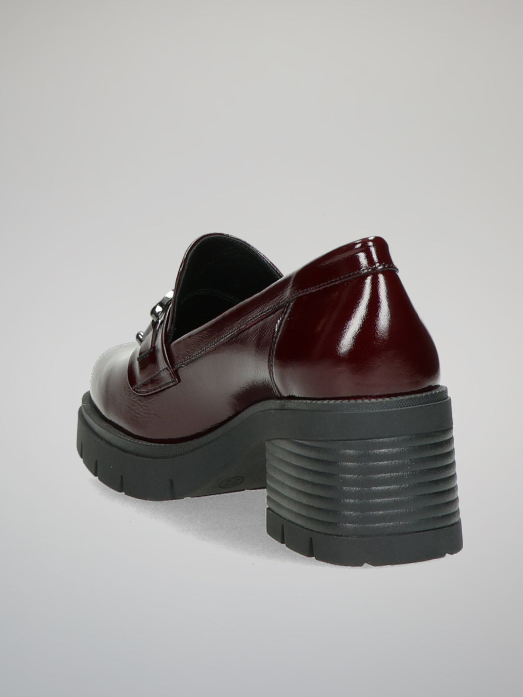 LEATHER LOW SHOES - BURGUNDY