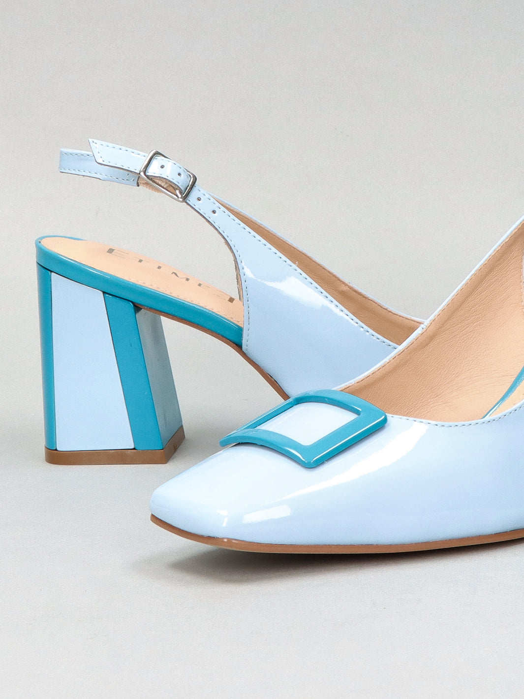 LEATHER SLINGS - BLUE