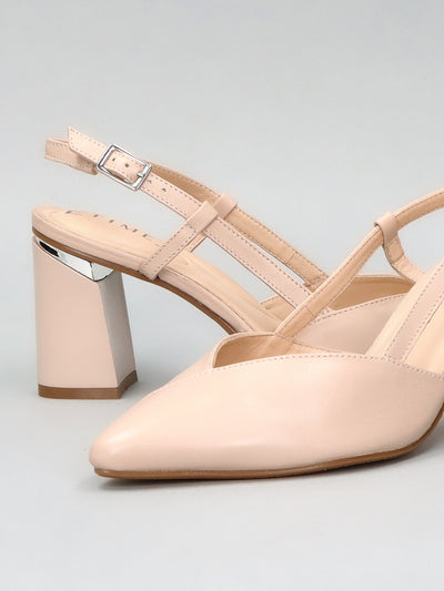 LEATHER SLINGS - LIGHT PINK