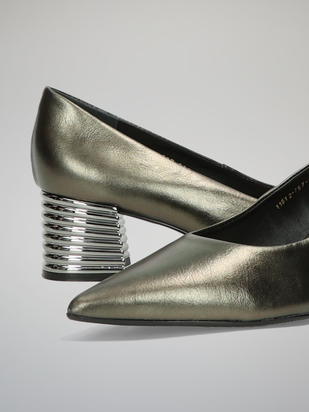 LEATHER HEELS - METALLIC