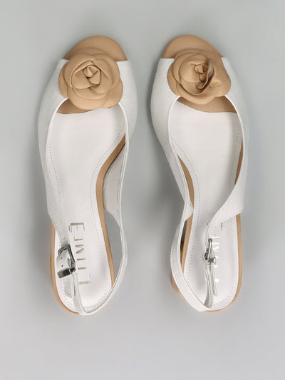 LEATHER SANDALS - WHITE