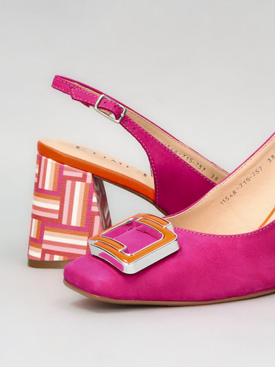 ELEGANT SLINGBACK HEELS - PINK