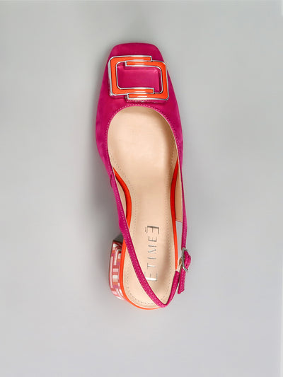 ELEGANT SLINGBACK HEELS - PINK